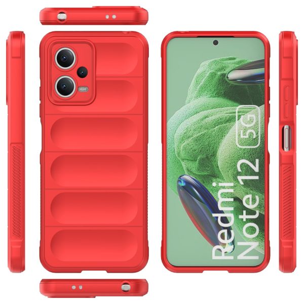 Elastīgs gadījums Xiaomi Redmi Note 12 5G / Poco X5 5G Magic Shield Case Red