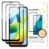 2x 9h rūdīta stikla komplekts visam Xiaomi Redmi A2 / Redmi A1 ekrānam ar melnu rāmi