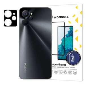 Rūdīts stikls 9h kameras kamerai valstībai 10 5G / Realme 9i 5g pilna kameras stikls
