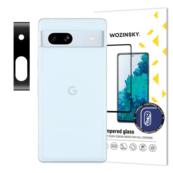 9h rūdīts stikls kamerai Google Pixel 7A pilna kameras stikls