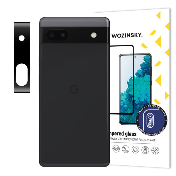 9h rūdīts stikls kamerai Google Pixel 6A pilna kameras stikls