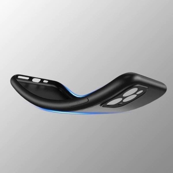 Plāns silikona korpuss Xiaomi Redmi Note 12 Pro+ mīksts korpuss melns