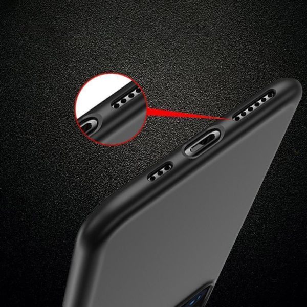 Plāns silikona korpuss Xiaomi Redmi Note 12 Mīkstais korpuss melns