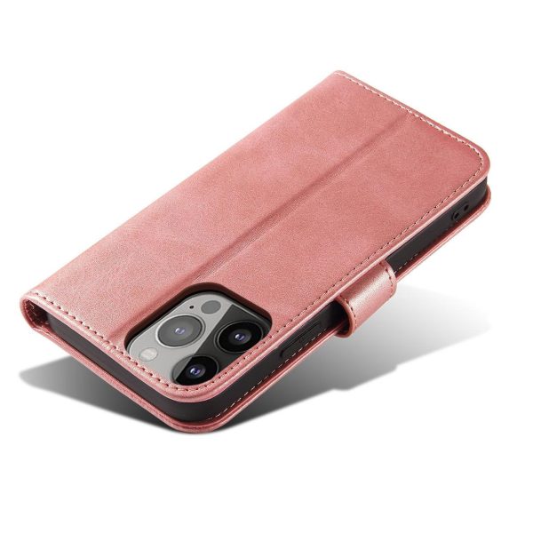 Lieta ar atloku un portfeli Xiaomi Redmi Note 12 5G / POCO X5 5G magnēta korpuss rozā krāsā