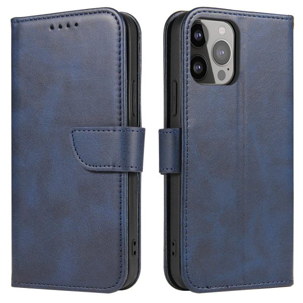 Gadījuma korpuss ar atloku un maku Xiaomi Redmi Note 12 Pro / Poco X5 Pro 5G magnēta korpuss zilā krāsā
