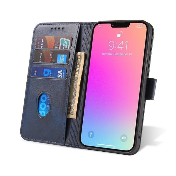 Gadījuma korpuss ar atloku un maku Xiaomi Redmi Note 12 Pro / Poco X5 Pro 5G magnēta korpuss zilā krāsā
