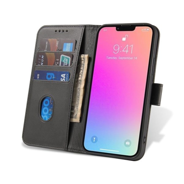 Lieta ar atloku un portfeli Xiaomi Redmi Note 12 Pro / Poco X5 Pro 5G magnēta korpuss melns