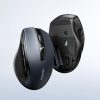 Optiskā peles peles bezvadu USB 2,4 GHz / Bluetooth 5.0 4000 DPI melns