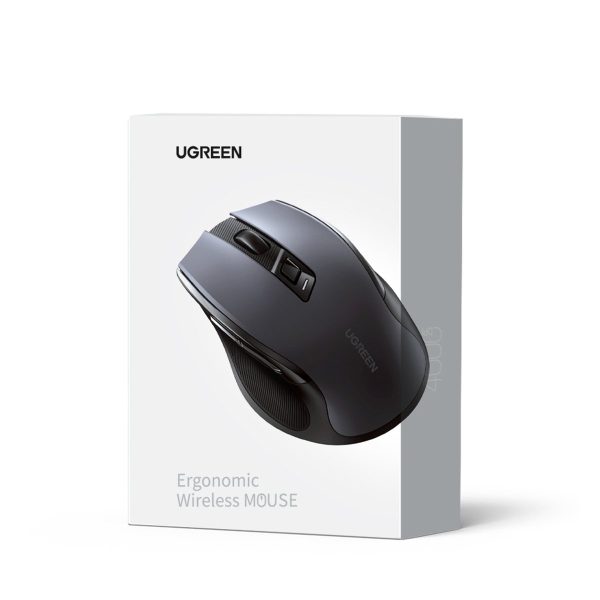 Optiskā peles peles bezvadu USB 2,4 GHz / Bluetooth 5.0 4000 DPI melns