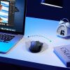 Optiskā peles peles bezvadu USB 2,4 GHz / Bluetooth 5.0 4000 DPI melns
