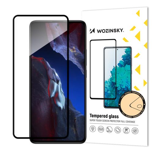 9h rūdīts stikls ar ekrānu Xiaomi Poco F5 Pro pilna līmes tempeed stikls melns