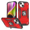 Bruņots korpuss ar rokturi iPhone 15 gredzena bruņu sarkanai krāsai