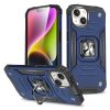 Bruņots korpuss ar rokturi iPhone 15 Plus gredzena bruņu zilā krāsā