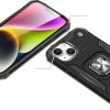 Bruņots korpuss ar rokturi iPhone 15 Plus gredzena bruņu zilā krāsā