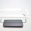 9h rūdīts stikls iPhone 15 premium stiklam ar melnu montāžas rāmi