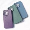 Silikona korpuss no magsafe līdz iPhone 15 Pro silicone zilā korpuss