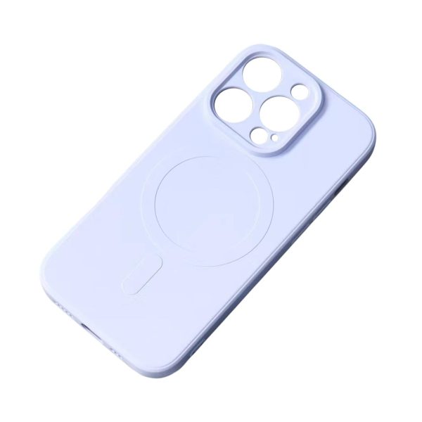 Silikona korpuss no magsafe līdz iPhone 15 Plus Silicone Blue Case