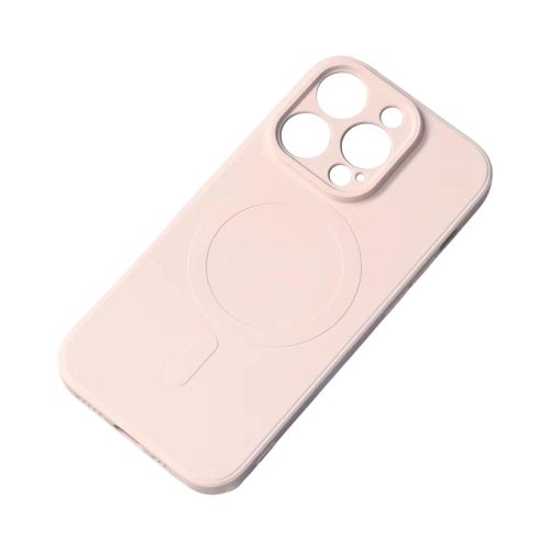 Silikona korpuss no magsafe līdz iPhone 15 silikona korpuss rozā krāsā