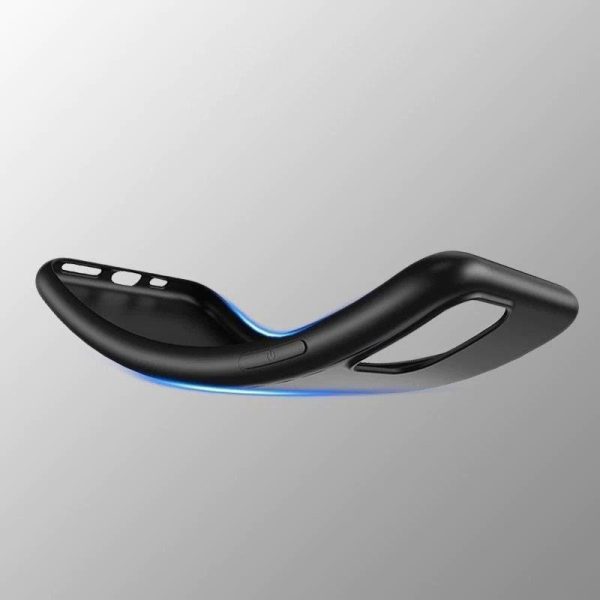 Želejas elastīgs korpuss iPhone 15 Pro Max Mīkstais korpuss melns