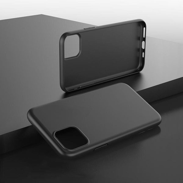 Želejas elastīgs korpuss iPhone 15 Pro Max Mīkstais korpuss melns