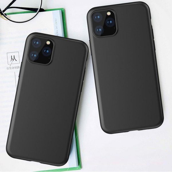 Želejas elastīgs korpuss iPhone 15 Pro Max Mīkstais korpuss melns