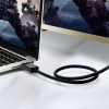 DisplayPort Cable HDR 3d 4k 1m melns kabelis