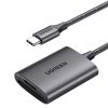 SD microSD MMC TF USB -C 5GB/S - pelēkās kartes lasītājs - pelēks