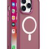 Magnētiskais korpuss no Magsafe līdz iPhone 15 Pro Max Hole for Burgundy Leash