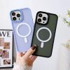 Magnētiskais korpuss no Magsafe līdz iPhone 15 Pro Max caurumiem rozā pavadā