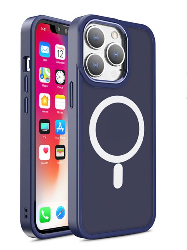 Magnētiskais korpuss no Magsafe līdz iPhone 15 Pro Max caurumiem lieliem