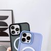 Magnētiskais korpuss no Magsafe līdz iPhone 15 caurumiem melnai pavadā