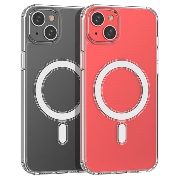 Želejas elastīgs korpuss iPhone 15 Plus magnētiskam ar caurspīdīgu magsafu