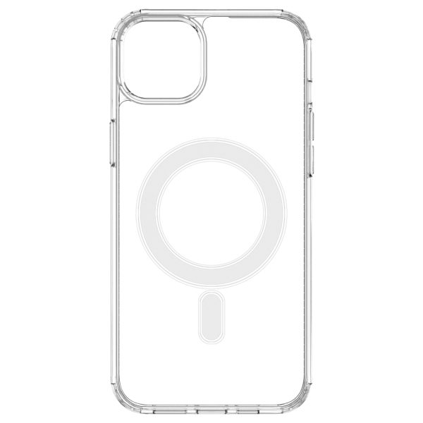 Želejas elastīgs korpuss iPhone 15 Plus magnētiskam ar caurspīdīgu magsafu
