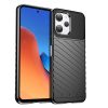Bruņots elastīgs korpusa vāks Xiaomi Redmi 12 pērkona gadījumu melnā krāsā