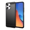 Elastīgs gadījums aptver oglekli Xiaomi Redmi 12 oglekļa gadījumu melnā krāsā