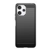 Elastīgs gadījums aptver oglekli Xiaomi Redmi 12 oglekļa gadījumu melnā krāsā