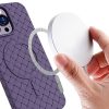Lietas lietu Placone iPhone 15 Pro ar magSafe austo lietu melnā krāsā