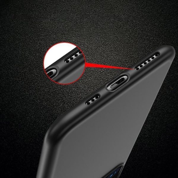 Silikona korpuss Xiaomi Redmi 12 mīksts korpuss melns