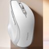 Ergonomiskā bezvadu peles pele datoram MU101 Bluetooth 2.4 GHz balts