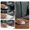 Ergonomiskā bezvadu peles pele datoram MU101 Bluetooth 2.4 GHz balts