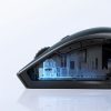 Ergonomiskā bezvadu peles pele datoram MU101 Bluetooth 2.4 GHz zilā krāsā