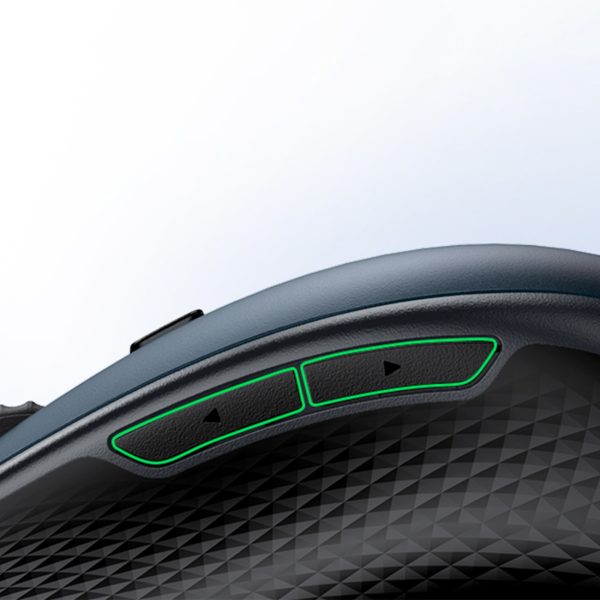 Ergonomiskā bezvadu peles pele datoram MU101 Bluetooth 2.4 GHz zilā krāsā