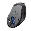 Ergonomiskā bezvadu peles pele datoram MU101 Bluetooth 2.4 GHz zilā krāsā