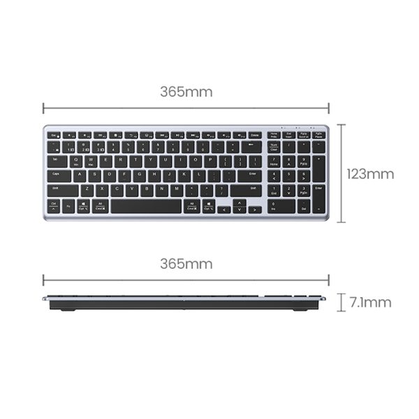 Numlock KU005 Bluetooth 2.4 GHz bezvadu tastatūra
