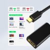 Adaptera adaptera kabeļa kabelis DP DisplayPort - HDMI 4K melns