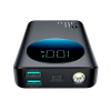 2in1 PowerBank 1000MAH 30W USB LED lukturītis USB-C Black