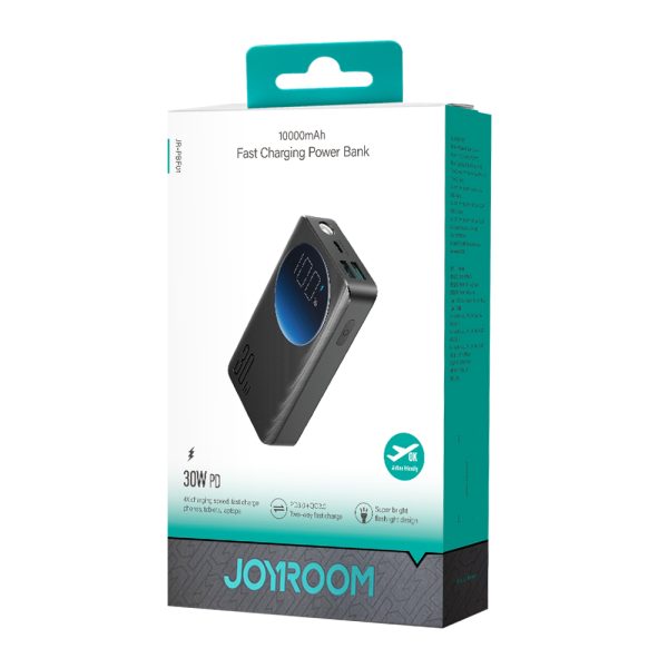 2in1 PowerBank 1000MAH 30W USB LED lukturītis USB-C Black