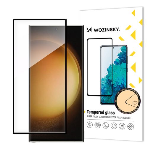 9h rūdīts stikls Samsung Galaxy S24 ultra ar melnu pilnu līmes rāmi