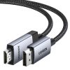 Displayport kabelis - HDMI 4K 60Hz pītā 2m pelēkā krāsā
