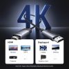 Displayport kabelis - HDMI 4K 60Hz pītā 2m pelēkā krāsā